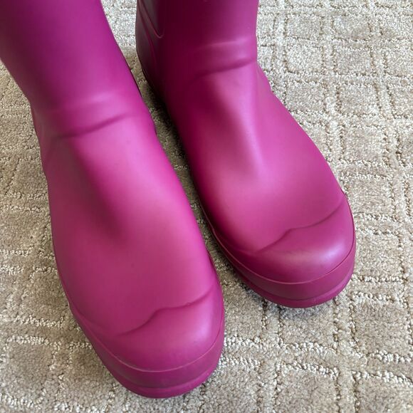 Hunter Boots Original Tall Rain Boots Women's Sz 11 Matte Purple Violet Pull On - Picture 5 of 9